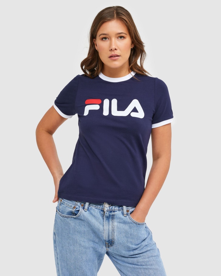 Camiseta Feminina Clássica Fila New Navy