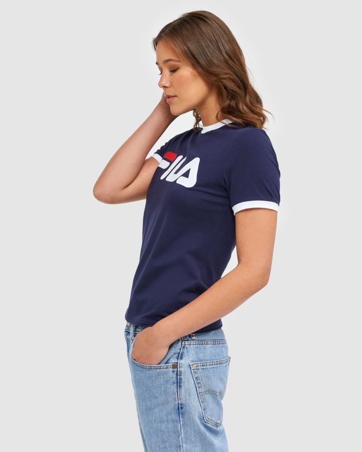Camiseta Feminina Clássica Fila New Navy