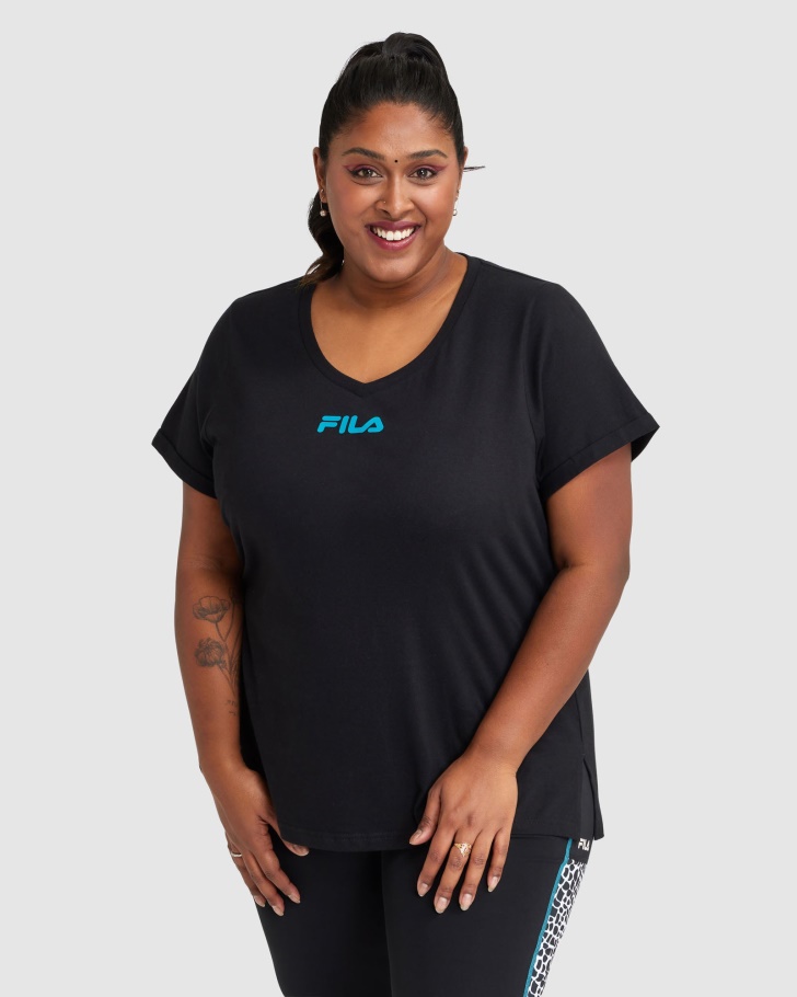 Camiseta Feminina Rebecca Fila Preta