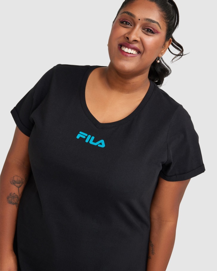Camiseta Feminina Rebecca Fila Preta