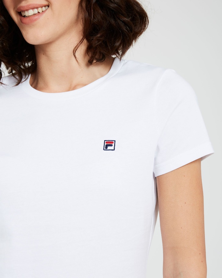 Camiseta Feminina Volara Badge Fila Branca