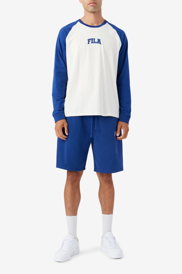 Camiseta Fila Chet Raglan Gardênia/azul