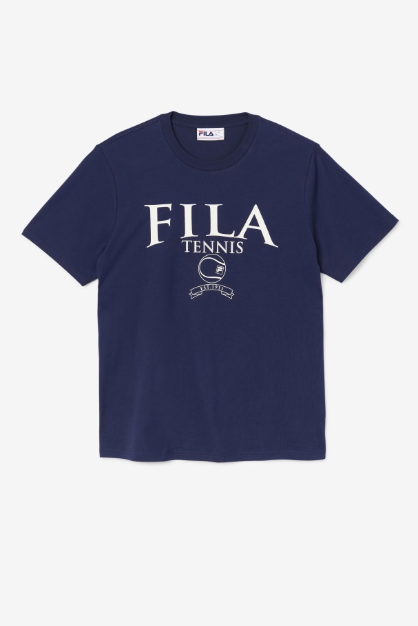 Camiseta Fila Saran Marinho/gardenia