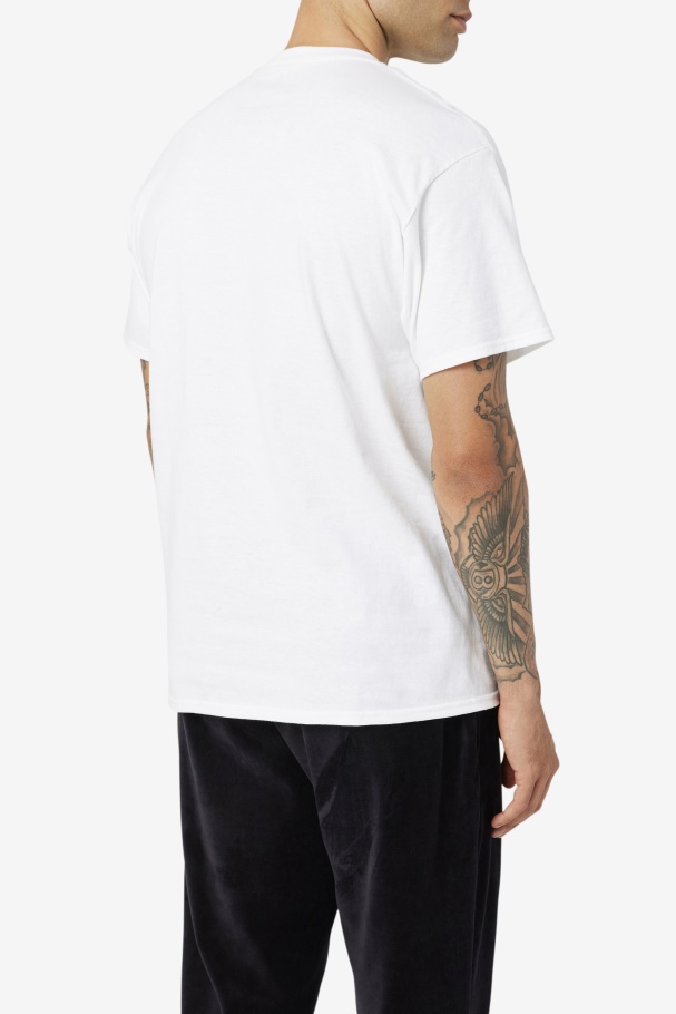 Camiseta Fitness Original Fila Branca/preta/vermelha