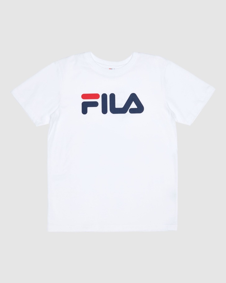Camiseta Infantil Clássica Branca Fila