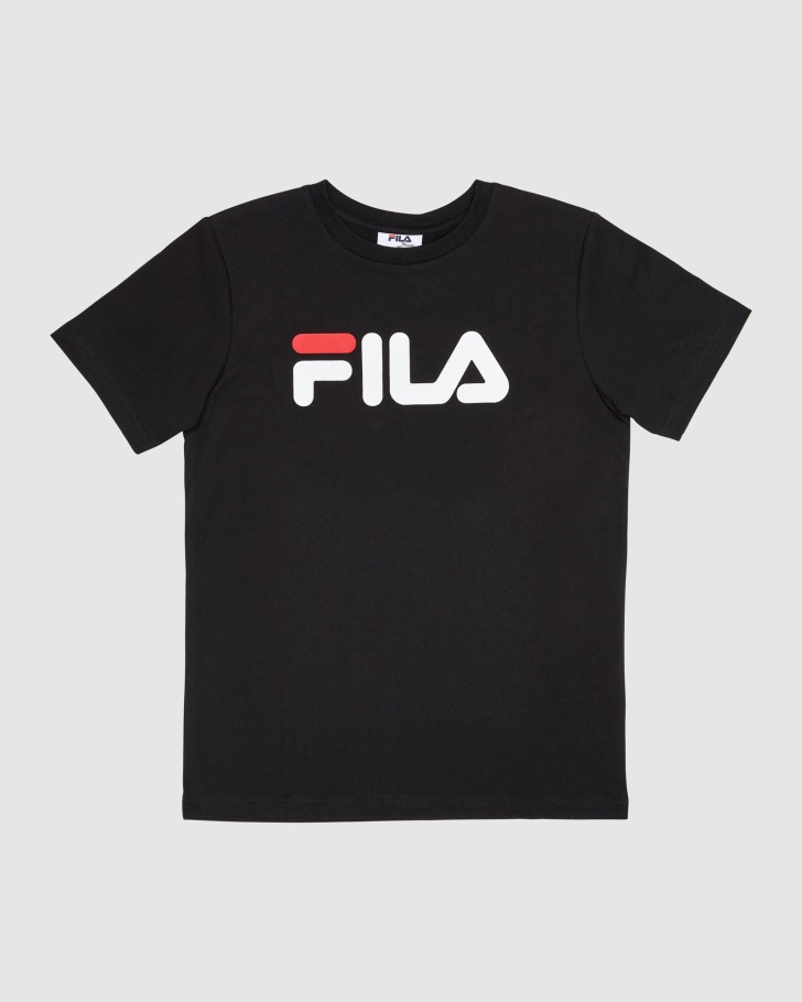 Camiseta Infantil Clássica Preta Fila