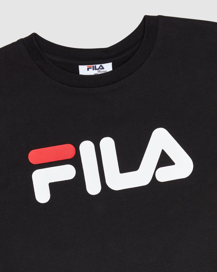 Camiseta Infantil Clássica Preta Fila