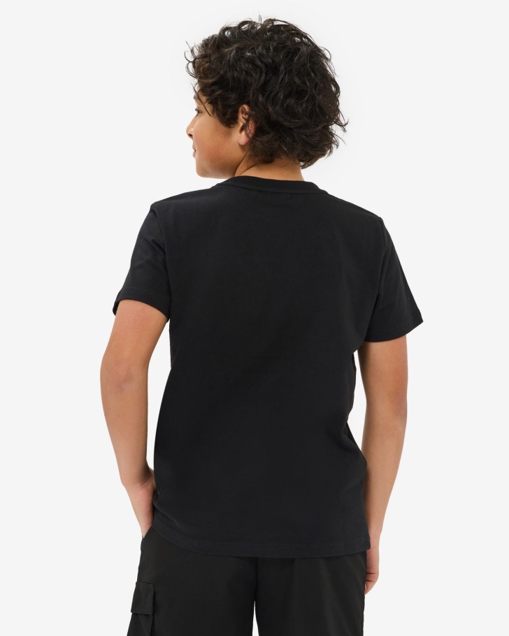 Camiseta Infantil Distintivo Fila Preta