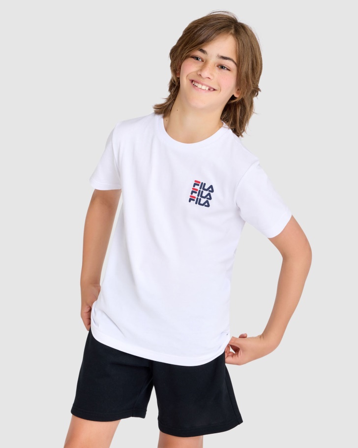 Camiseta Infantil Ripley Branca Fila