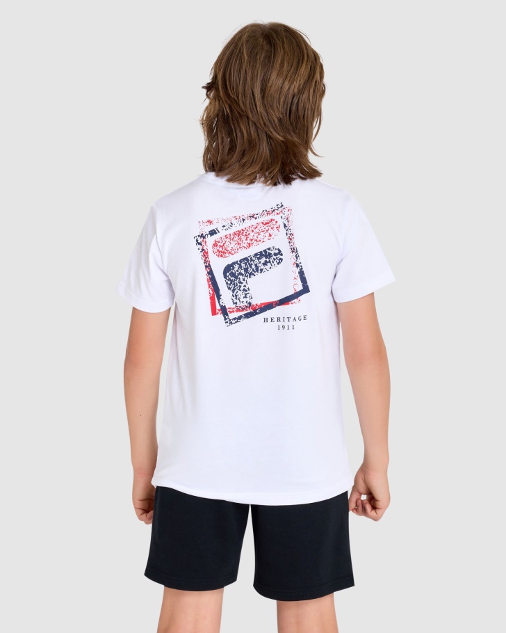 Camiseta Infantil Ripley Branca Fila