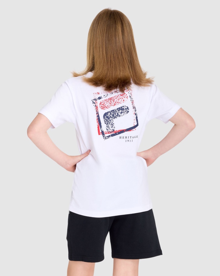 Camiseta Infantil Ripley Branca Fila