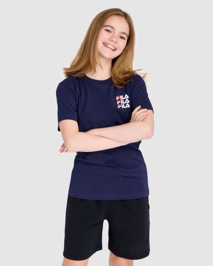 Camiseta Infantil Ripley Da Brand Fila New Navy