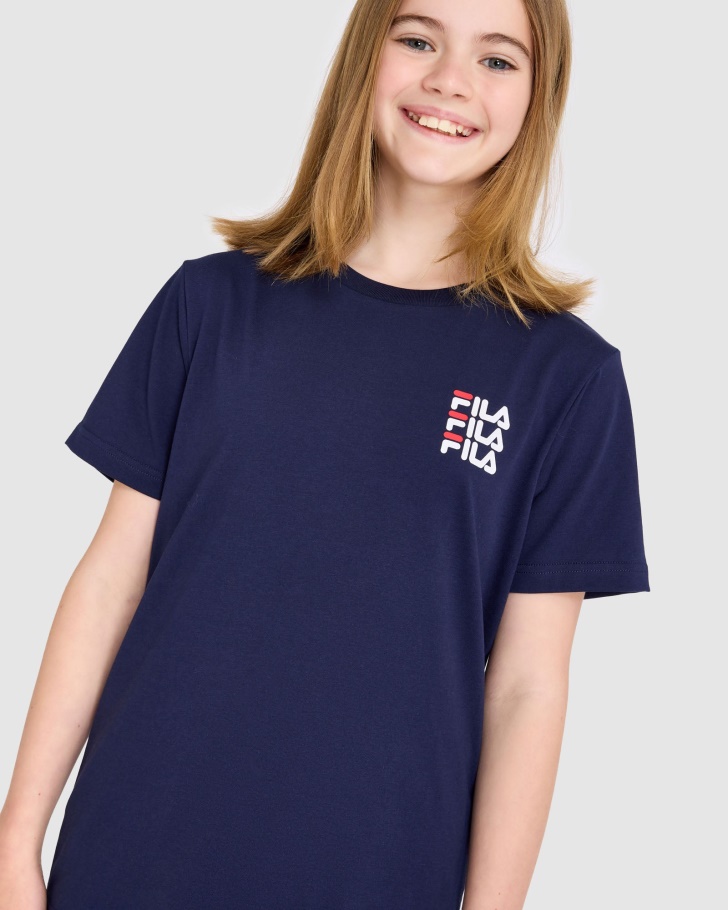 Camiseta Infantil Ripley Da Brand Fila New Navy