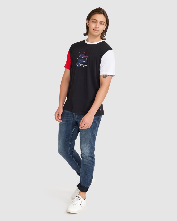 Camiseta Lennox Fila Masculina Preta