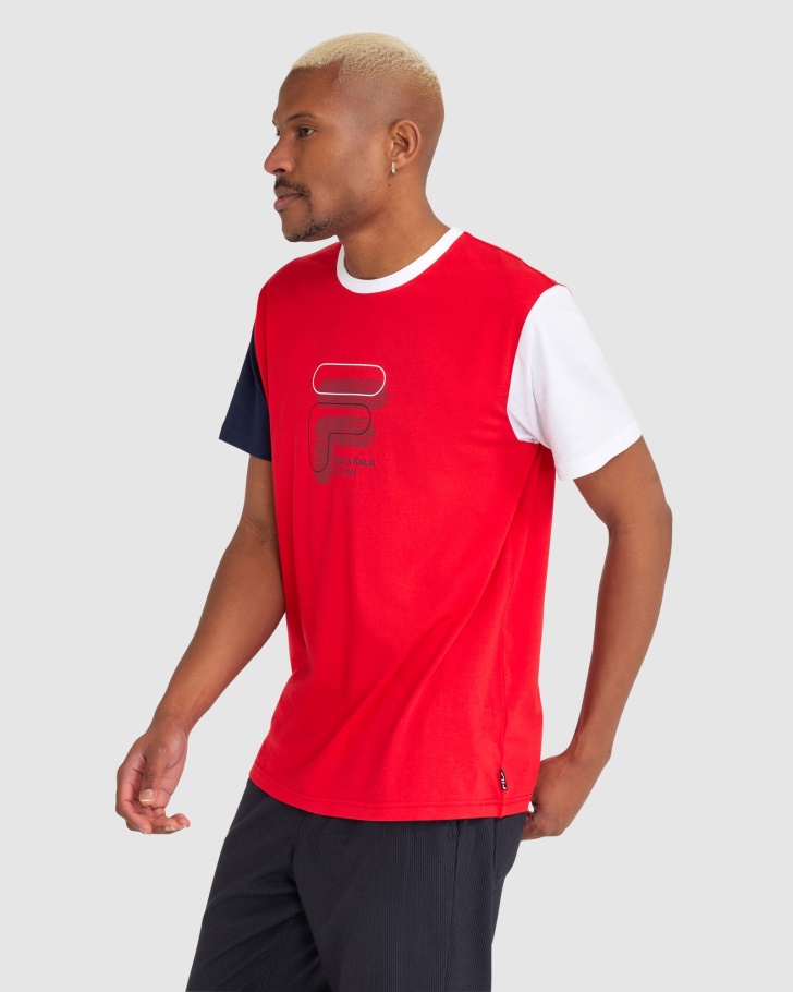 Camiseta Lennox Masculina Fila Vermelha