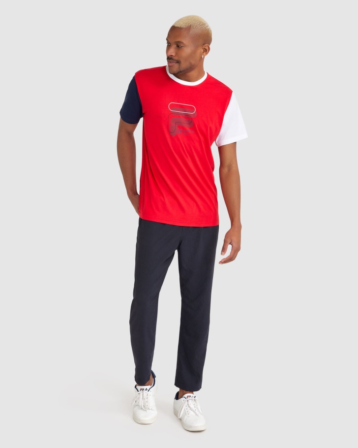 Camiseta Lennox Masculina Fila Vermelha