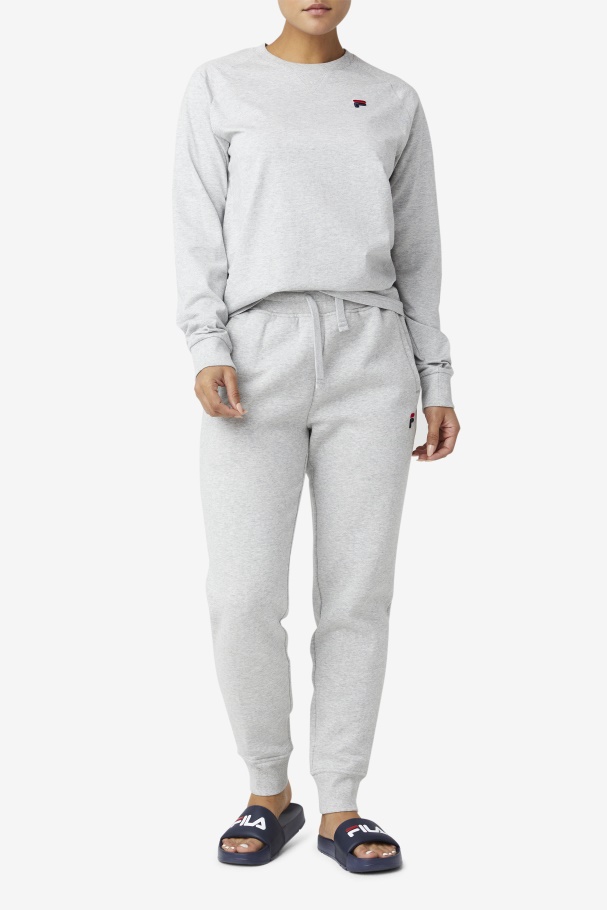 Camiseta Manga Longa Flynn Fila Cinza Claro