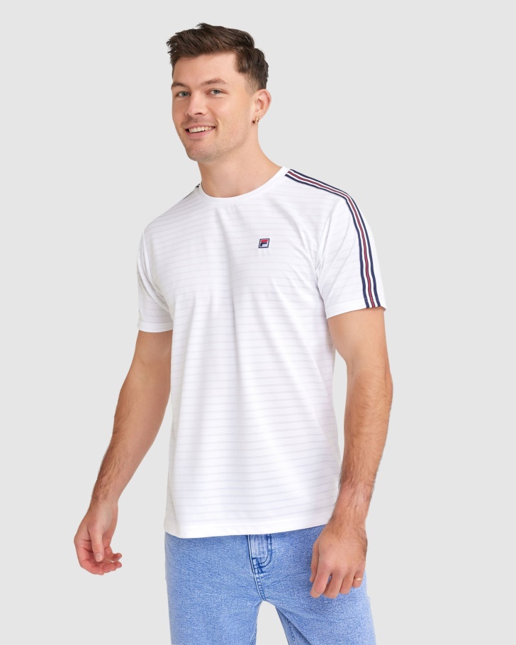 Camiseta Masculina Branca Pablo Fila