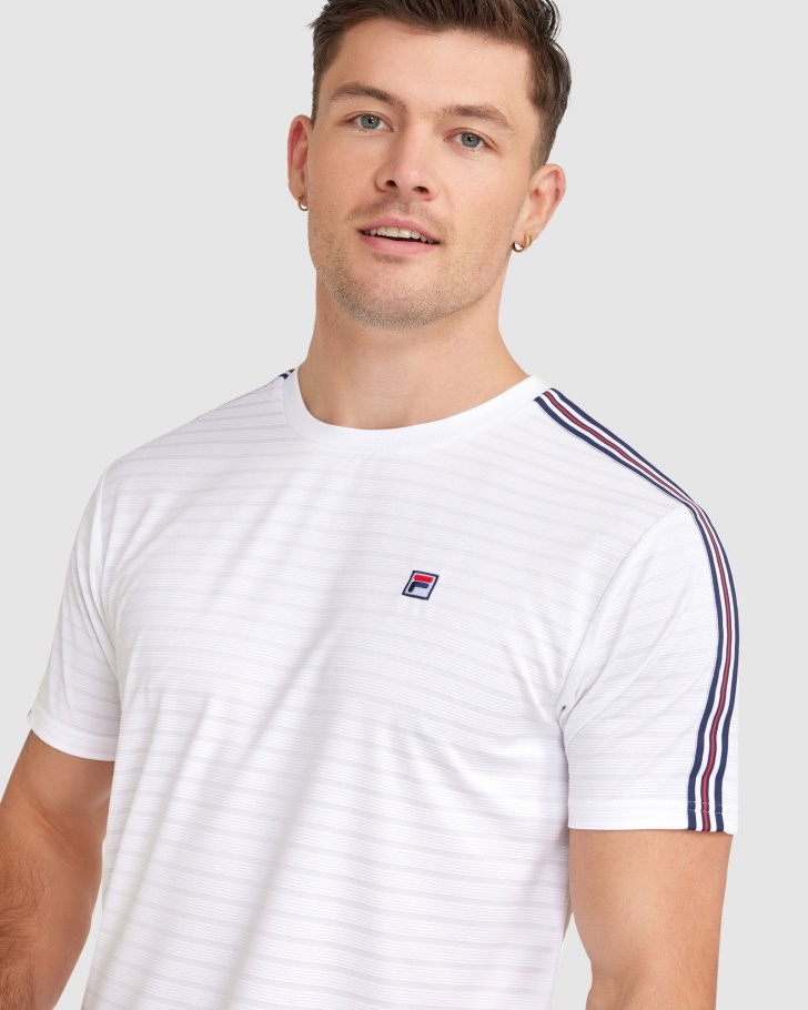 Camiseta Masculina Branca Pablo Fila
