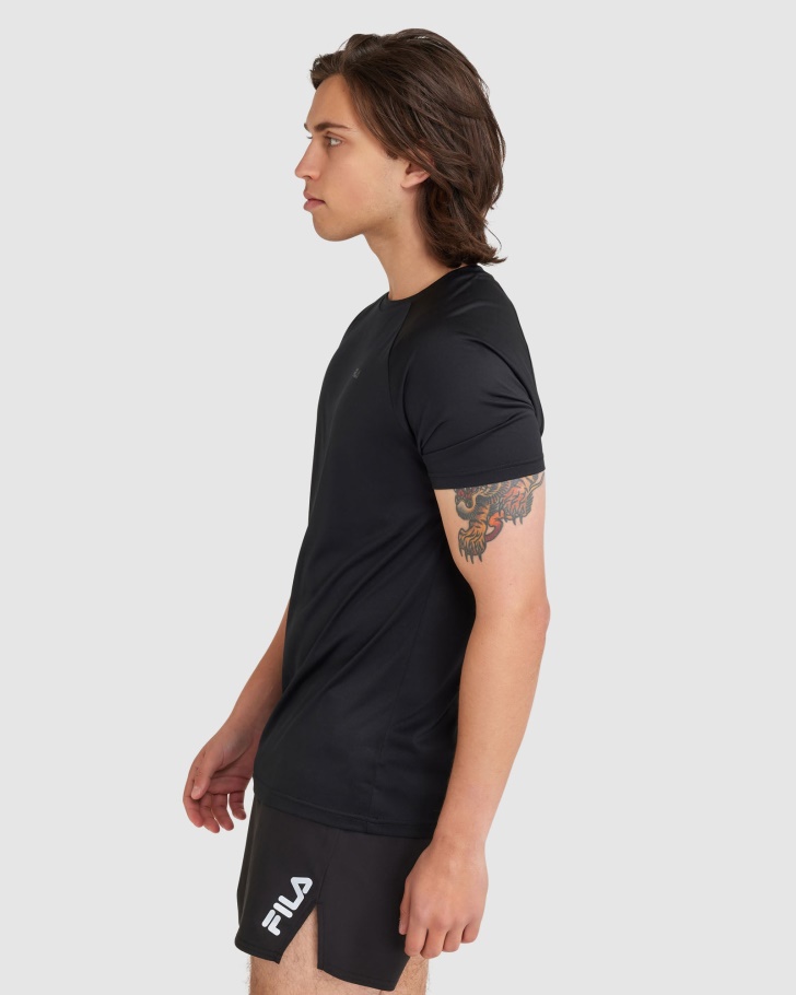 Camiseta Masculina Caleb Qdry Fila Preta