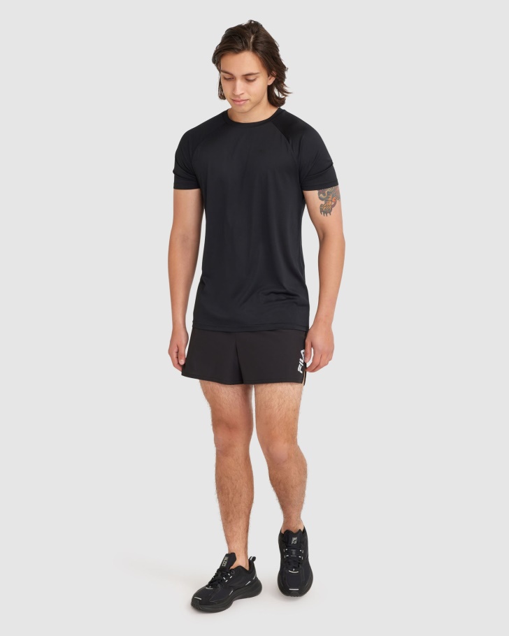 Camiseta Masculina Caleb Qdry Fila Preta