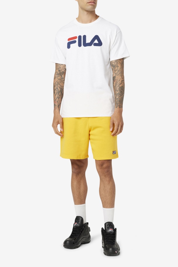 Camiseta Masculina Com Logo Branco/marinho/vermelho Fila