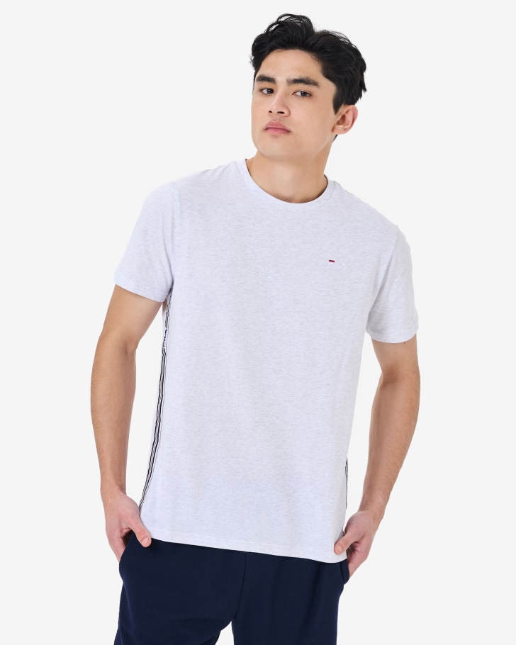 Camiseta Masculina Elias Fila Cinza Clear Marle
