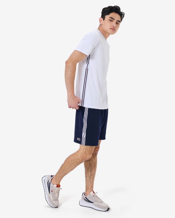 Camiseta Masculina Elias Fila Cinza Clear Marle