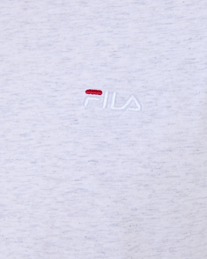 Camiseta Masculina Elias Fila Cinza Clear Marle