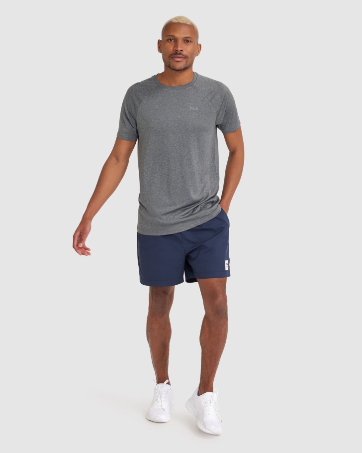 Camiseta Masculina Fila Caleb Qdry Burn Out