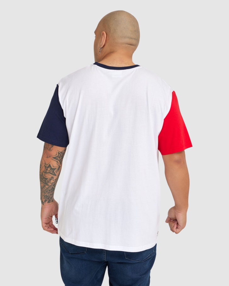 Camiseta Masculina Fila Plus Lennox Branca