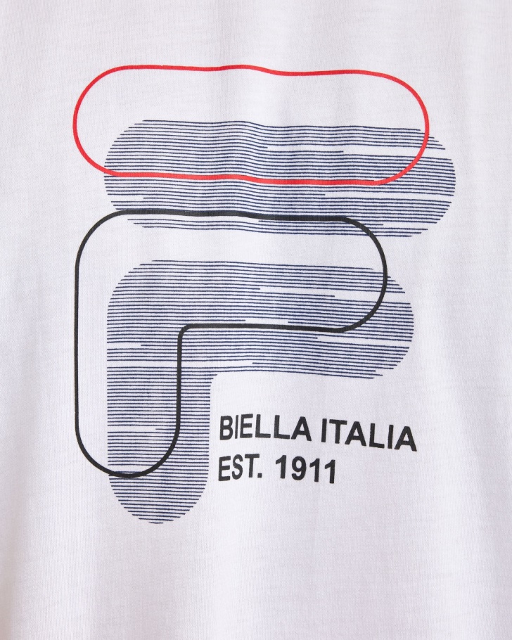 Camiseta Masculina Fila Plus Lennox Branca