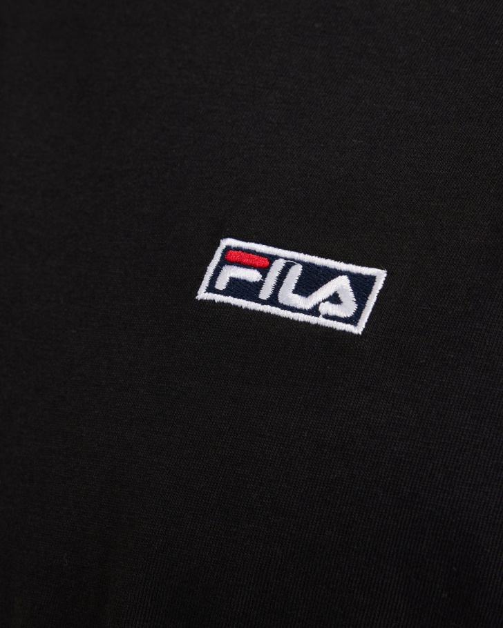 Camiseta Masculina Fila Preto Ciano