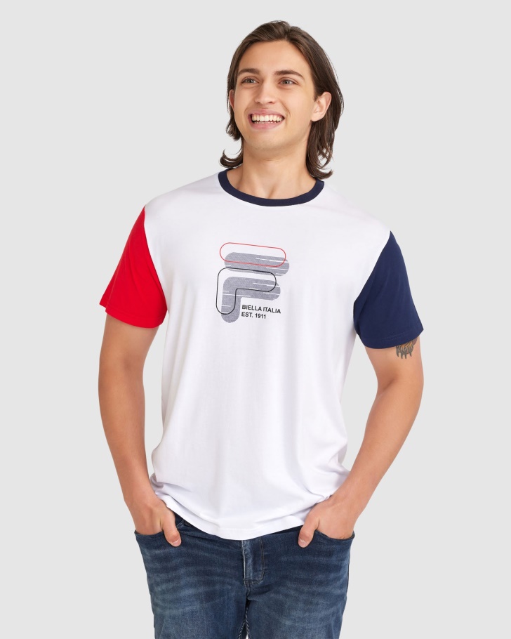 Camiseta Masculina Lennox Fila Branca