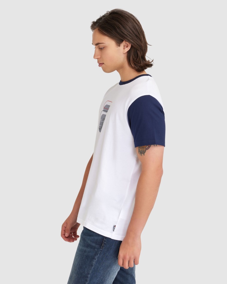 Camiseta Masculina Lennox Fila Branca