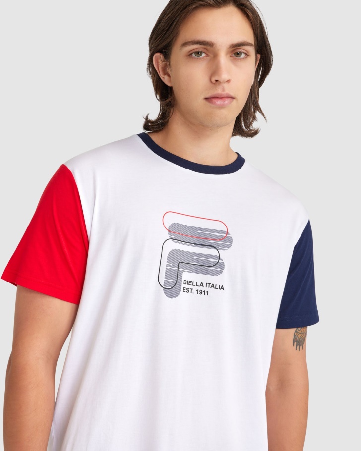 Camiseta Masculina Lennox Fila Branca