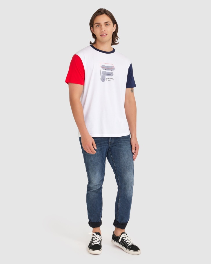Camiseta Masculina Lennox Fila Branca