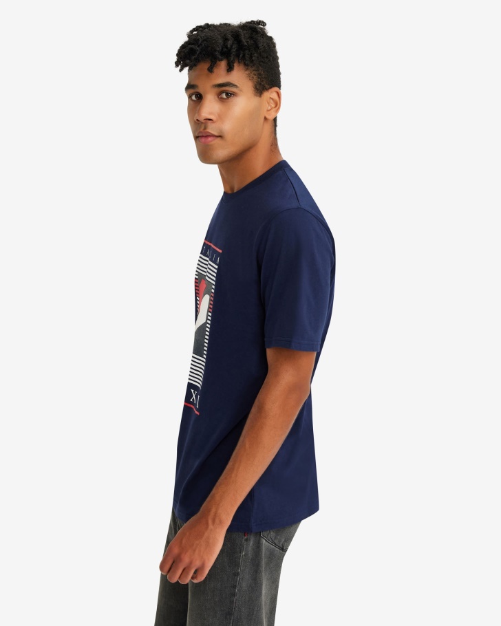 Camiseta Masculina Linha Carlos Peacoat