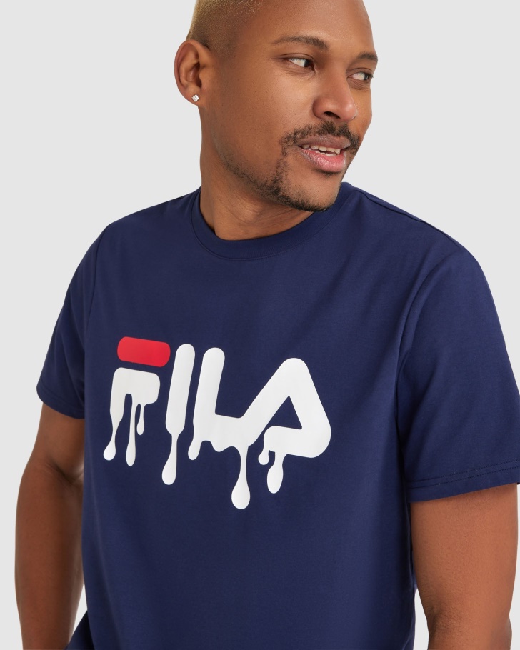 Camiseta Masculina Matthew Fila New Navy