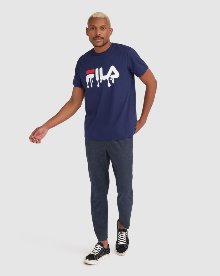 Camiseta Masculina Matthew Fila New Navy
