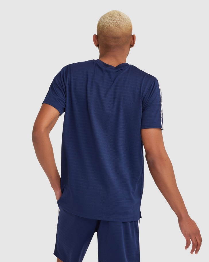 Camiseta Masculina Pablo Azul Marinho Nova Fila