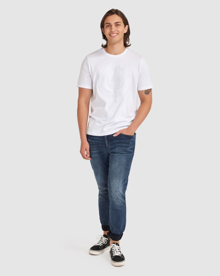 Camiseta Masculina Ravi Fila Branca