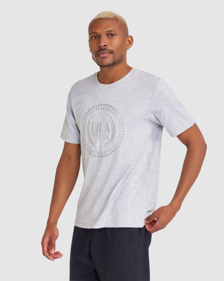 Camiseta Masculina Ravi Fila Cinza Marle