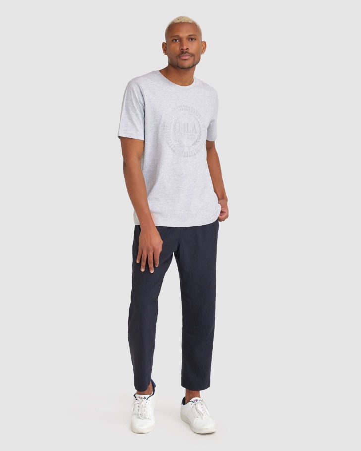 Camiseta Masculina Ravi Fila Cinza Marle