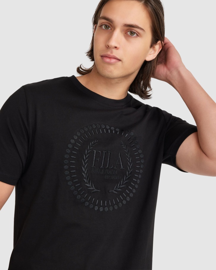 Camiseta Masculina Ravi Fila Preta