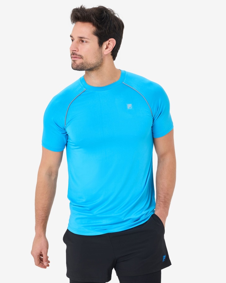 Camiseta Masculina Roen Qdry Aqua Fila
