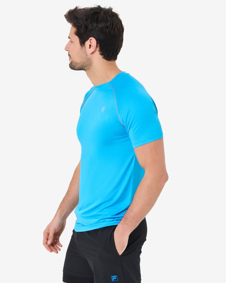 Camiseta Masculina Roen Qdry Aqua Fila