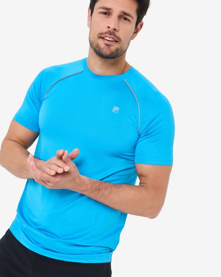 Camiseta Masculina Roen Qdry Aqua Fila