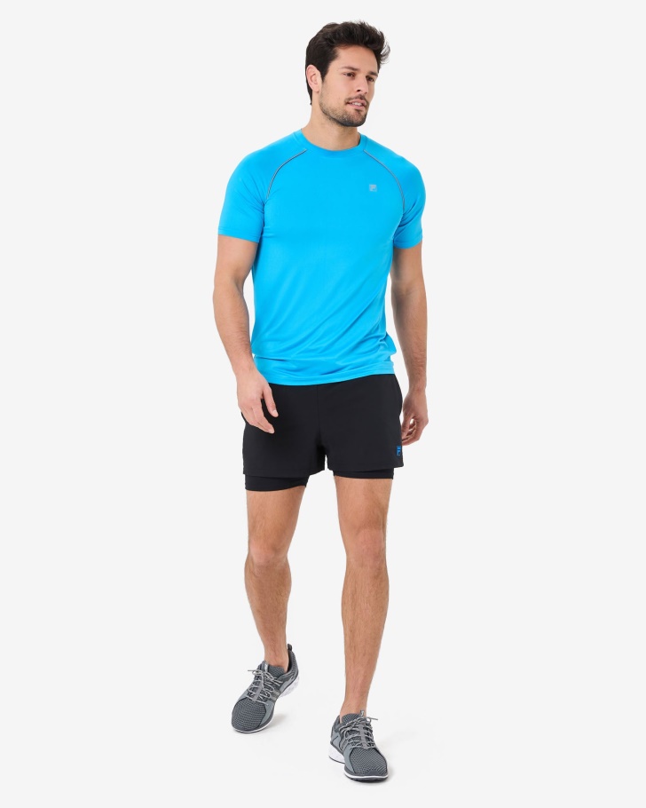 Camiseta Masculina Roen Qdry Aqua Fila