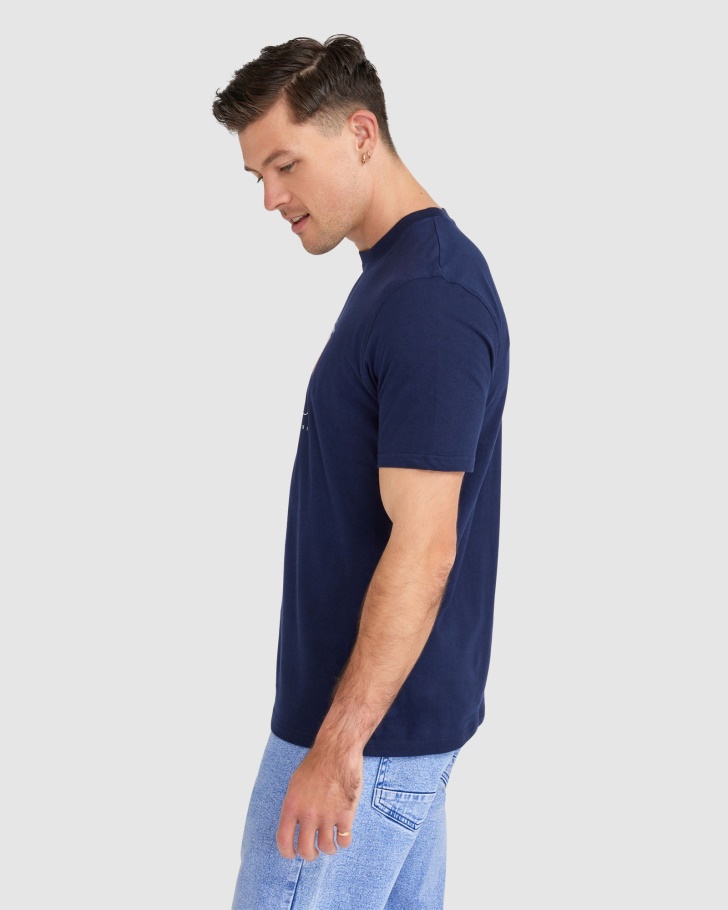 Camiseta Masculina Shaw Azul Marinho Fila